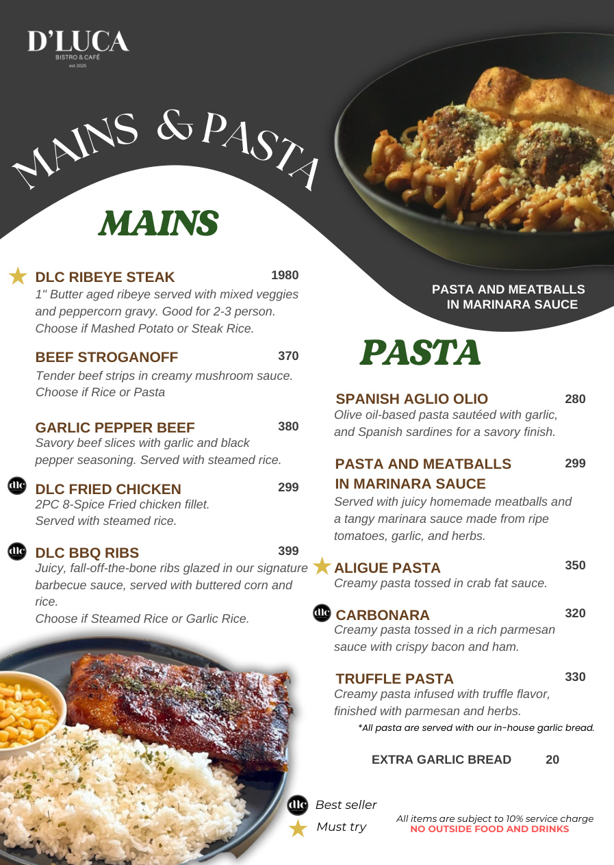 Menu page 3