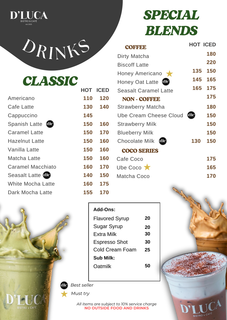 Menu page 9